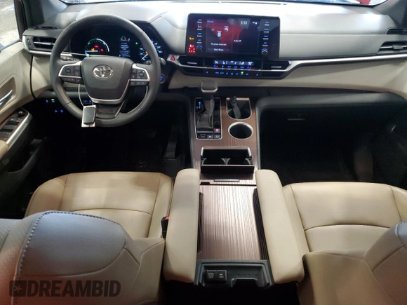 2023 Toyota Sienna XLE with VIN 5TDYSKFC7PS077336, listed as a Copart auction lot 58847185 with 37,197 mi miles and Salvage title. Bid and sale history available at DreamBid. Image 8.