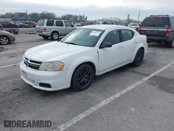 2012 Dodge Avenger SE with VIN 1C3CDZAB0CN110886, listed as a IAAI auction lot 41169873 with Not Provided miles and . Bid and sale history available at DreamBid. Image 2.