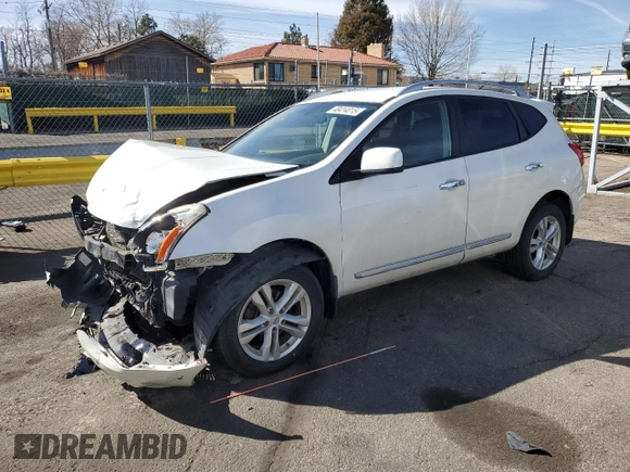 2012 Nissan Rogue SV with VIN JN8AS5MV5CW379312, listed as a Copart auction lot 48414015 with 117,232 mi miles and Salvage Title. Bid and sale history available at carsss.com. Image 1.