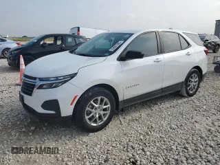 2023 Chevrolet Equinox LS z VIN 3GNAXHEG7PL106230, wystawiony jako Copart lot #53907305 z przebiegiem 57 862 mil mil oraz Szkoda całkowita • Salvage title. Historia ofert i sprzedaży dostępna na DreamBid. Obrazek 1.