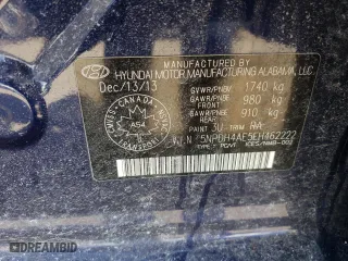 2014 Hyundai Elantra Limited with VIN 5NPDH4AE5EH462222, listed as a Copart auction lot 48079135 with 0 mi miles and Salvage Title. Bid and sale history available at carsss.com. Image 13.
