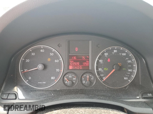 2008 Volkswagen Jetta SE with VIN 3VWRM71KX8M056117, listed as a Copart auction lot 59461455 with 103,928 mi miles and Salvage title. Bid and sale history available at DreamBid. Image 9.