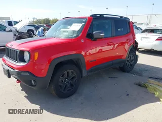 2018 Jeep Renegade Trailhawk with VIN ZACCJBCB9JPH37406, listed as a IAAI auction lot 41822630 with 57,711 mi miles and . Bid and sale history available at DreamBid. Image 17.