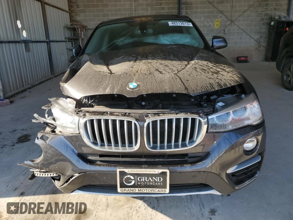 2017 BMW X4 xDrive28i with VIN 5UXXW3C54H0R23419, listed as a Copart auction lot 48313013 with 102,617 mi miles. Bid and sale history available at carsss.com. Image 5.