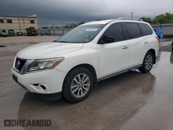 2014 Nissan Pathfinder SV with VIN 5N1AR2MM8EC729447, listed as a Copart auction lot 51687165 with 143,728 mi miles and Clean Title. Bid and sale history available at carsss.com. Image 1.