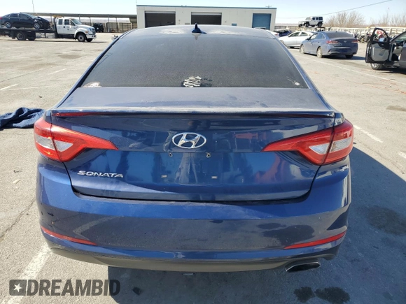 2016 Hyundai Sonata 2.4L with VIN 5NPE24AF6GH401835, listed as a Copart auction lot 44062895 with 90,710 mi miles and Salvage Title. Bid and sale history available at carsss.com. Image 6.