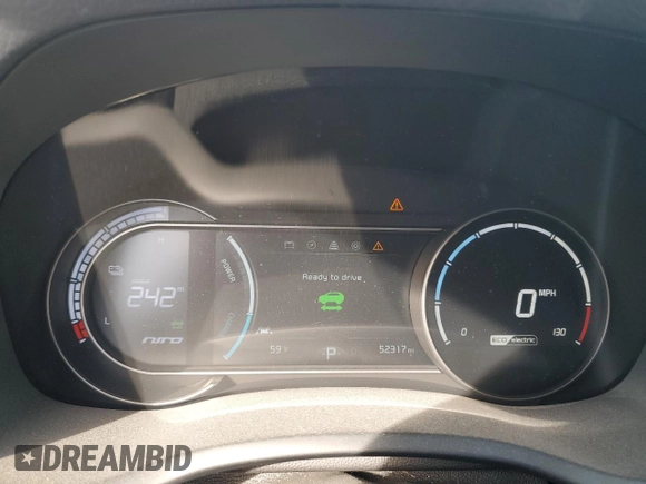 2019 Kia Niro EX Premium with VIN KNDCE3LG3K5030236, listed as a Copart auction lot 48944815 with 52,317 mi miles and Clean Title. Bid and sale history available at DreamBid. Image 9.