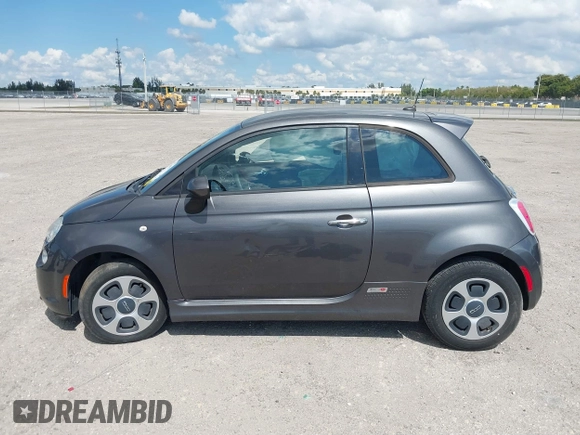 2014 FIAT 500e with VIN 3C3CFFGE0ET244813, listed as a IAAI auction lot 41676465 with 58,062 mi miles. Bid and sale history available at carsss.com. Image 14.