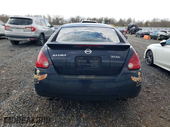 2006 Nissan Maxima SL with VIN 1N4BA41E16C808216, listed as a Copart auction lot 53115955 with 215,476 mi miles and Salvage title. Bid and sale history available at DreamBid. Image 6.