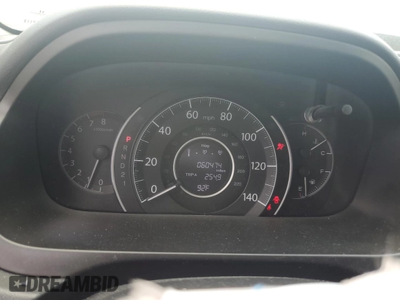 2014 Honda CR-V LX with VIN 2HKRM3H33EH536768, listed as a Copart auction lot 53664535 with 60,474 mi miles and Salvage Title. Bid and sale history available at carsss.com. Image 9.