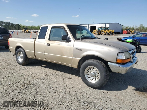 1999 Ford Ranger XL with VIN 1FTYR14V7XPB20433, listed as a Copart auction lot 51450535 with 103,057 mi miles and Salvage title. Bid and sale history available at DreamBid. Image 4.