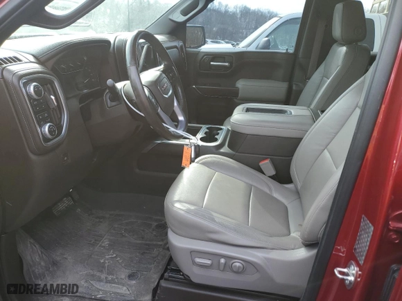2019 GMC Sierra 1500 SLT with VIN 3GTU9DEL8KG134416, listed as a Copart auction lot 46343595 with 71,659 mi miles and Salvage Title. Bid and sale history available at carsss.com. Image 7.