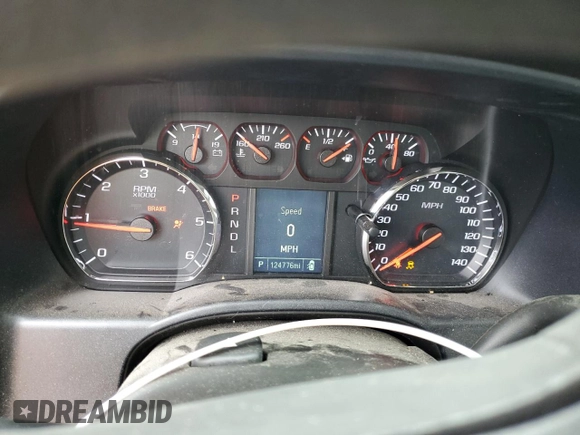 2018 Chevrolet Silverado 1500 Work Truck with VIN 1GCRCNEC3JZ296319, listed as a Copart auction lot 54670294 with 124,776 mi miles and Salvage Title. Bid and sale history available at carsss.com. Image 9.