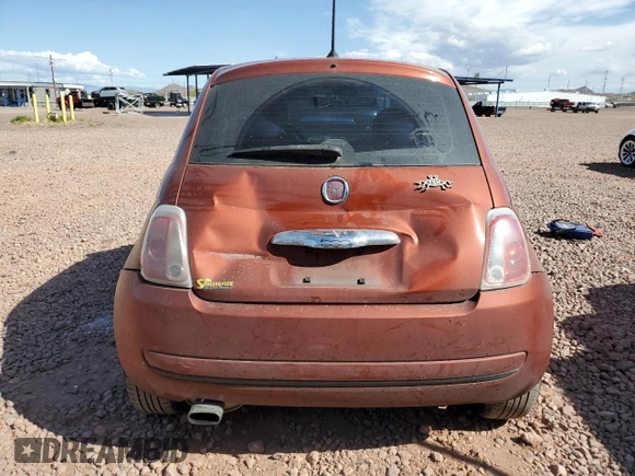 2015 FIAT 500 Pop with VIN 3C3CFFAR0FT545479, listed as a Copart auction lot 51787745 with 134,223 mi miles and Salvage Title. Bid and sale history available at carsss.com. Image 6.