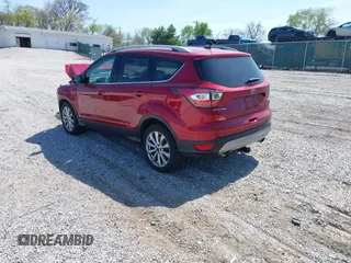 2017 Ford Escape Titanium with VIN 1FMCU0J93HUB20552, listed as a IAAI auction lot 41994433 with 55,772 mi miles. Bid and sale history available at carsss.com. Image 3.