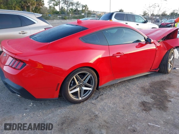 2024 Ford Mustang EcoBoost with VIN 1FA6P8TH3R5134500, listed as a IAAI auction lot 41606977 with 2,369 mi miles and . Bid and sale history available at DreamBid. Image 4.