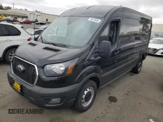 2024 Ford Transit Cargo with VIN 1FTBR1C86RKA98779, listed as a Copart auction lot 70473944 with 35 mi miles and Salvage Title. Bid and sale history available at DreamBid. Image 1.