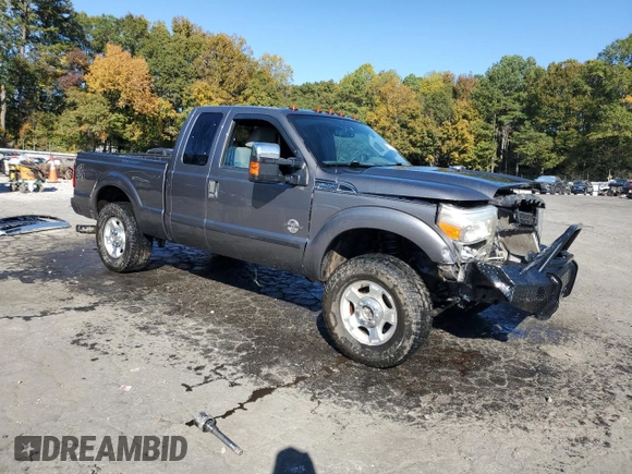 2011 Ford F-250 XL with VIN 1FT7X2BT7BEA25481, listed as a Copart auction lot 77170364 with 153,337 mi miles and Salvage Title. Bid and sale history available at DreamBid. Image 4.