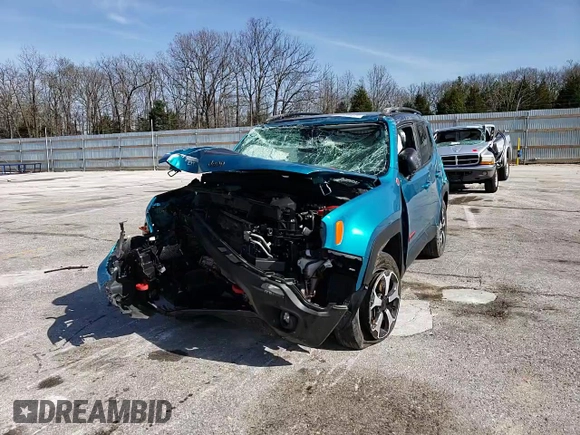 2020 Jeep Renegade Trailhawk z VIN ZACNJBC11LPL33970, wystawiony jako Copart lot #52696575 z przebiegiem 79 633 mil mil oraz Szkoda całkowita • Salvage title. Historia ofert i sprzedaży dostępna na DreamBid. Obrazek 10.