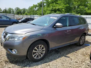 2016 Nissan Pathfinder SL with VIN 5N1AR2MM4GC605176, listed as a Copart auction lot 59860705 with 95,396 mi miles and Salvage title. Bid and sale history available at DreamBid. Image 1.