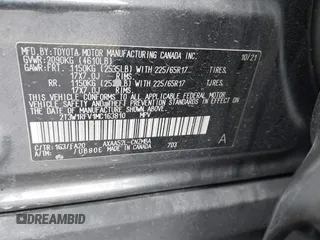 2021 Toyota RAV4 XLE with VIN 2T3W1RFV1MC163810, listed as a IAAI auction lot 41717215 with 46,511 mi miles. Bid and sale history available at carsss.com. Image 9.