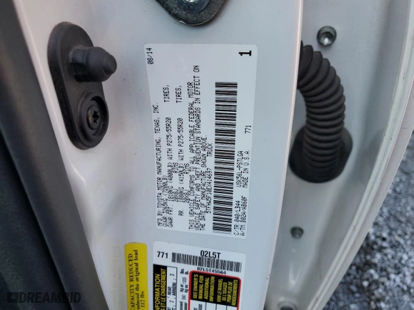 2014 Toyota Tundra 4WD Truck LTD with VIN 5TFHW5F10EX414697, listed as a Copart auction lot 64945854 with 118,663 mi miles and Salvage Title. Bid and sale history available at carsss.com. Image 12.