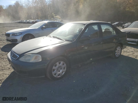 1999 Honda Civic DX with VIN 1HGEJ6623XL002365, listed as a Copart auction lot 78121684 with 226,715 mi miles and Clean Title. Bid and sale history available at carsss.com. Image 1.