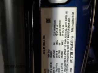 2022 Tesla Model 3 z VIN 5YJ3E1EA8NF369767, wystawiony jako Copart lot #59320655 z przebiegiem 103 069 mil mil oraz Czysty tytuł • Clean title. Historia ofert i sprzedaży dostępna na DreamBid. Obrazek 12.