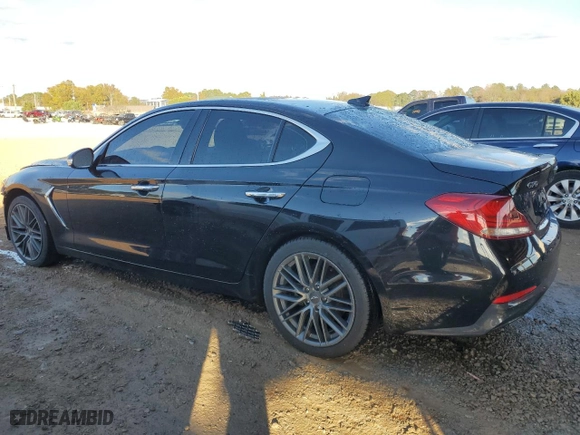 2019 Genesis G70 2.0T Advanced with VIN KMTG34LA1KU020708, listed as a Copart auction lot 81196544 with 120,635 mi miles and Salvage Title. Bid and sale history available at carsss.com. Image 2.
