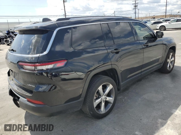2021 Jeep Grand Cherokee Limited with VIN 1C4RJJBG5M8175694, listed as a Copart auction lot 51839205 with 52,362 mi miles and Salvage title. Bid and sale history available at DreamBid. Image 3.