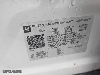 2019 Chevrolet Trax LS with VIN 3GNCJKSBXKL295142, listed as a IAAI auction lot 41900098 with 95,121 mi miles. Bid and sale history available at carsss.com. Image 9.