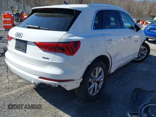 2023 Audi Q3 S line Premium with VIN WA1DECF35P1064930, listed as a IAAI auction lot 41872539 with 20,059 mi miles. Bid and sale history available at carsss.com. Image 4.