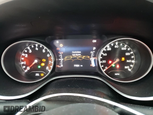 2021 Jeep Compass Altitude with VIN 3C4NJDBB7MT503266, listed as a Copart auction lot 51506075 with 77,524 mi miles and Salvage title. Bid and sale history available at DreamBid. Image 9.