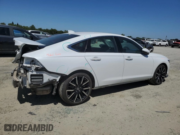 2023 Honda Accord Touring with VIN 1HGCY2F82PA037197, listed as a Copart auction lot 60670065 with 20,955 mi miles and Salvage title. Bid and sale history available at DreamBid. Image 3.