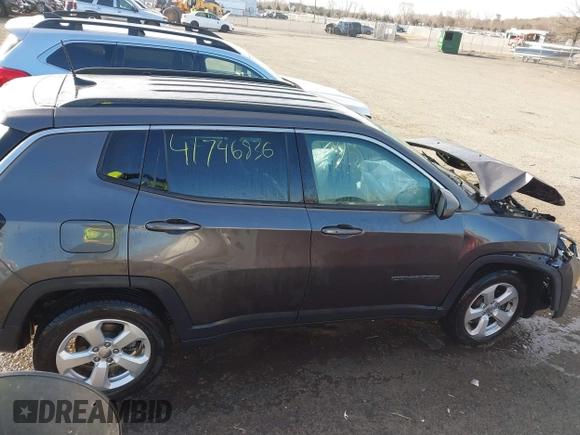 2019 Jeep Compass Latitude с VIN 3C4NJDBB3KT690471, выставлен на аукционе IAAI как лот 41746836 с пробегом 87 256 миль миль и . История ставок и продаж доступна на DreamBid. Изображение 13.