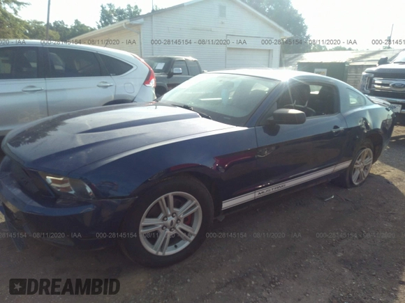 2012 Ford Mustang V6 Premium with VIN 1ZVBP8AM0C5262741, listed as a IAAI auction lot 28145154 with 193,133 mi miles. Bid and sale history available at carsss.com. Image 2.