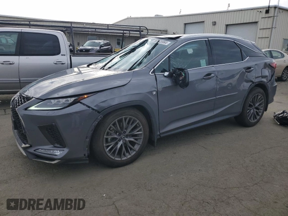 2020 Lexus RX with VIN 2T2YZMDA2LC251112, listed as a Copart auction lot 86778964 with 24,421 mi miles and Salvage Title. Bid and sale history available at carsss.com. Image 1.