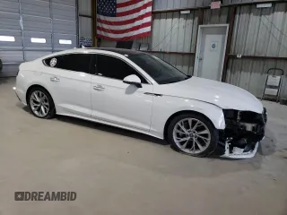 2020 Audi A5 Sportback Premium with VIN WAUANCF56LA005810, listed as a Copart auction lot 52149715 with 90,157 mi miles and Salvage Title. Bid and sale history available at carsss.com. Image 4.