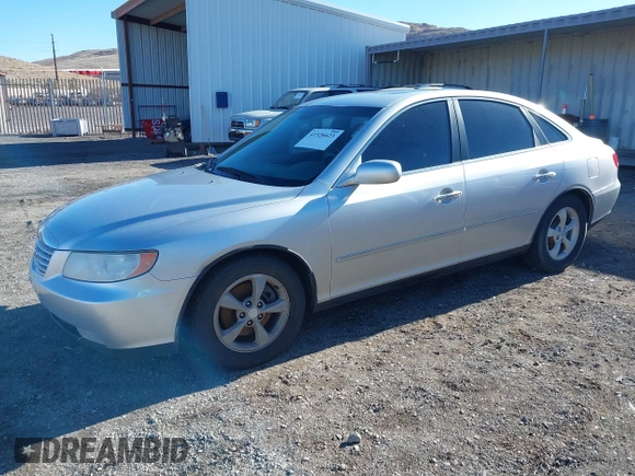 2007 Hyundai Azera GLS with VIN KMHFC46D67A226207, listed as a IAAI auction lot 41526623 with 123,066 mi miles and . Bid and sale history available at DreamBid. Image 2.