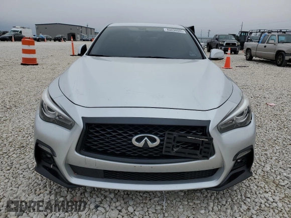 2020 Infiniti Q50 Luxe with VIN JN1EV7AP9LM207806, listed as a Copart auction lot 46036605 with 45,301 mi miles and Salvage Title. Bid and sale history available at DreamBid. Image 5.