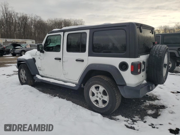 2020 Jeep Wrangler Unlimited Sport S z VIN 1C4HJXDG2LW196539, wystawiony jako Copart lot #41425095 z przebiegiem 57 993 mil mil oraz Szkoda całkowita • Salvage title. Historia ofert i sprzedaży dostępna na DreamBid. Obrazek 2.