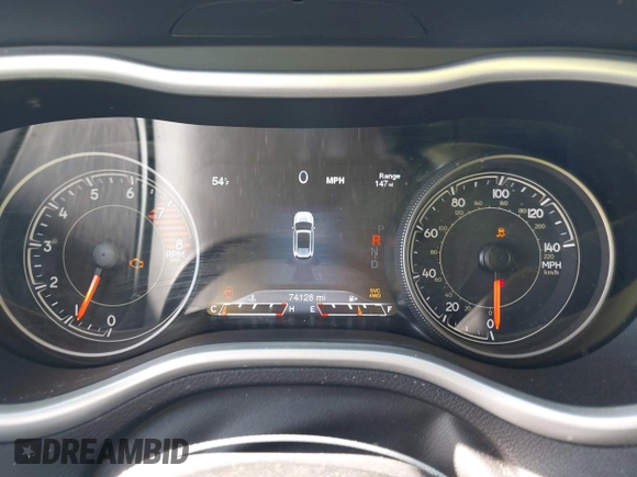 2018 Jeep Cherokee Trailhawk with VIN 1C4PJMBX7JD550173, listed as a IAAI auction lot 41094306 with 74,128 mi miles. Bid and sale history available at carsss.com. Image 7.