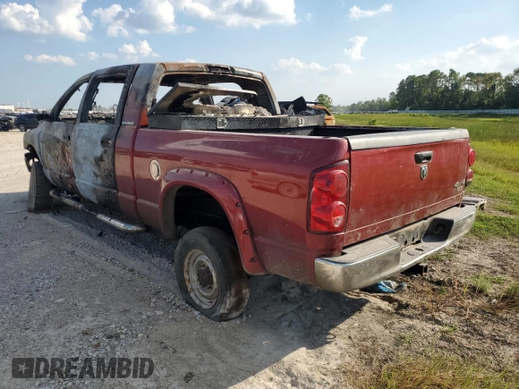 2007 Dodge Ram 2500 SLT with VIN 3D7KS29C37G755019, listed as a Copart auction lot 72387414 with 0 mi miles and Non Repairable. Bid and sale history available at carsss.com. Image 2.