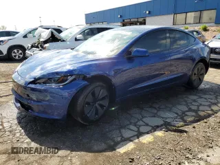 2025 Tesla Model 3 Long Range с VIN 5YJ3E1EB1SF950242, выставлен на аукционе Copart как лот 55609035 с пробегом 1 344 миль миль и Списание • Salvage title. История ставок и продаж доступна на DreamBid. Изображение 1.