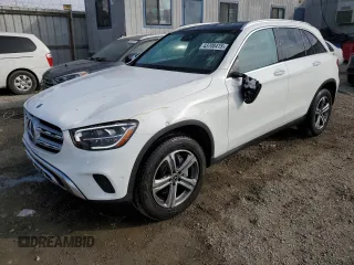 2022 Mercedes-Benz GLC with VIN W1N0G8DB3NV387409, listed as a Copart auction lot 43708415 with 26,669 mi miles and Salvage Title. Bid and sale history available at carsss.com. Image 1.