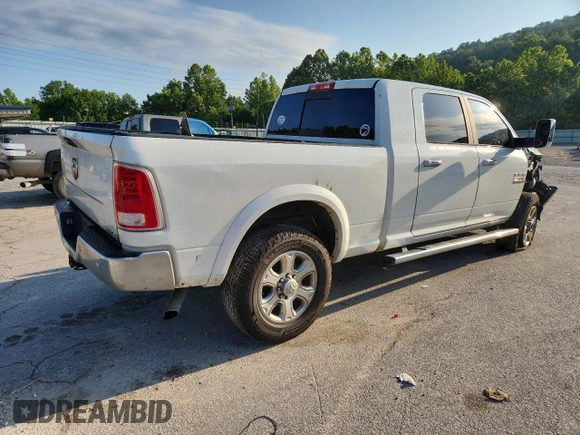 2017 Ram 2500 Laramie with VIN 3C6UR5NJ8HG737905, listed as a Copart auction lot 63763595 with 299,802 mi miles and Salvage title. Bid and sale history available at DreamBid. Image 3.