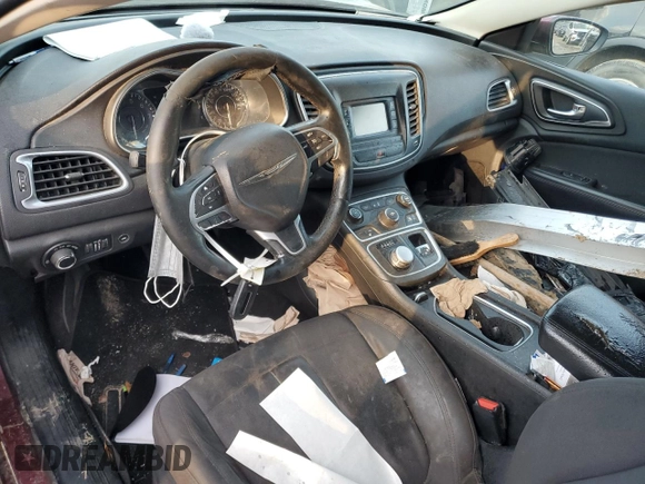 2015 Chrysler 200 Limited with VIN 1C3CCCAB3FN616247, listed as a Copart auction lot 85297264 with 0 mi miles and Salvage Title. Bid and sale history available at carsss.com. Image 8.
