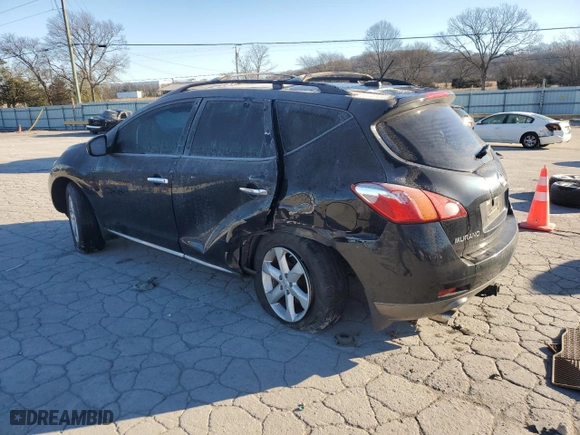 2009 Nissan Murano S with VIN JN8AZ18U49W002260, listed as a Copart auction lot 88679785 with 208,874 mi miles and Salvage Title. Bid and sale history available at carsss.com. Image 2.