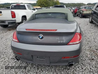 2008 BMW 6 Series 650i with VIN WBAEB53538CX62802, listed as a Copart auction lot 71491984 with 84,252 mi miles and Salvage Title. Bid and sale history available at carsss.com. Image 6.