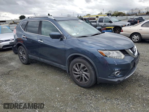 2016 Nissan Rogue SV with VIN 5N1AT2MT7GC844620, listed as a Copart auction lot 48819295 with 88,431 mi miles and Salvage Title. Bid and sale history available at carsss.com. Image 4.
